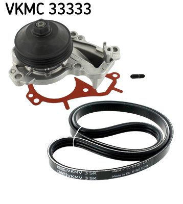 SKF Wasserpumpe + Keilrippenriemensatz (VKMC 33333) Thumbnail